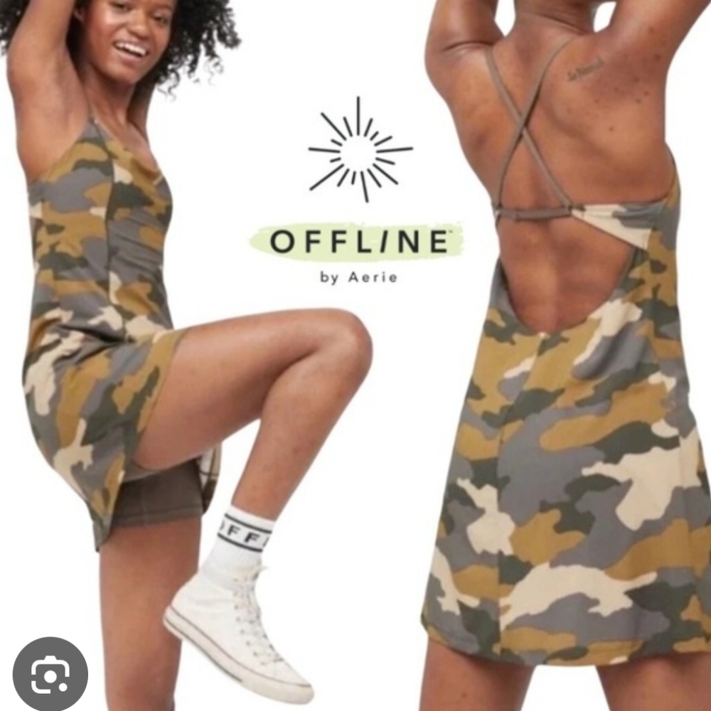 Aeire Offline Camouflage Built In Shorts Dress
